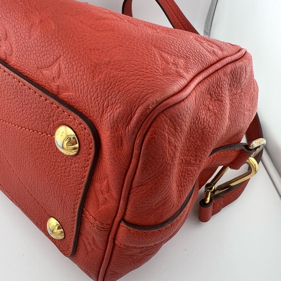 Authentic Louis Vuitton Speedy 25 Bandouliere Empriente Orange - Picture 6 of 9